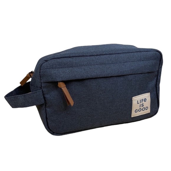 Life Is Good Other - Life Is Good Blue Dopp Kit Navy Blue Cosmetics Travel Toiletries Bag